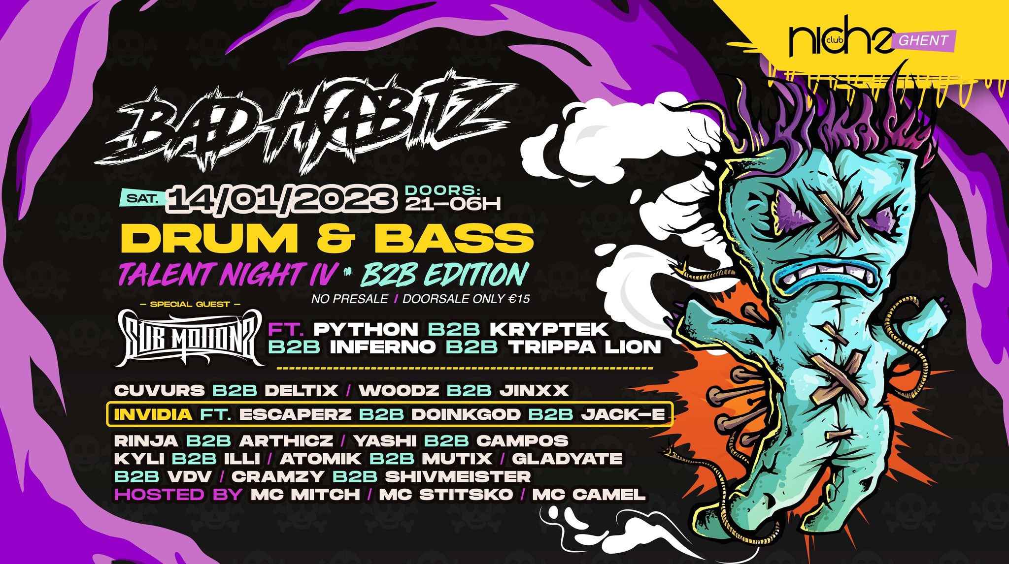 BAD HABITZ TALENT NIGHT IV 'B2B EDITION'