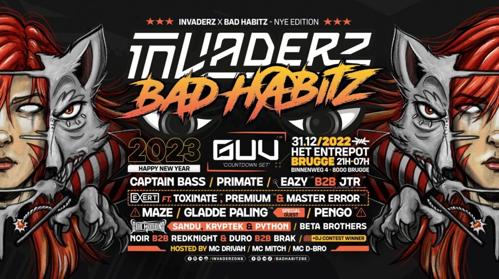 Invaderz x Bad Habitz NYE Edition