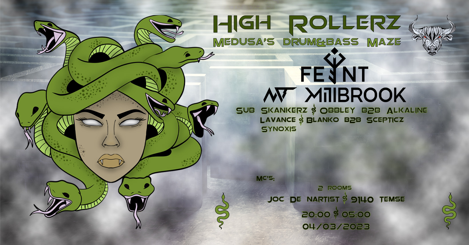 High Rollerz: Medusa's drum&bass maze