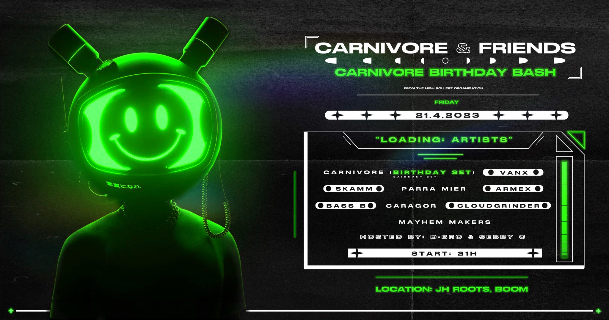 Carnivore Bday Bash - Drum & Bass in a wincellar