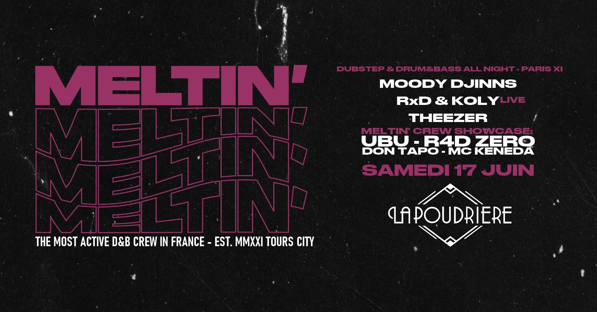 MELTIN' - drum&bass et dubstep all night à PARIS!