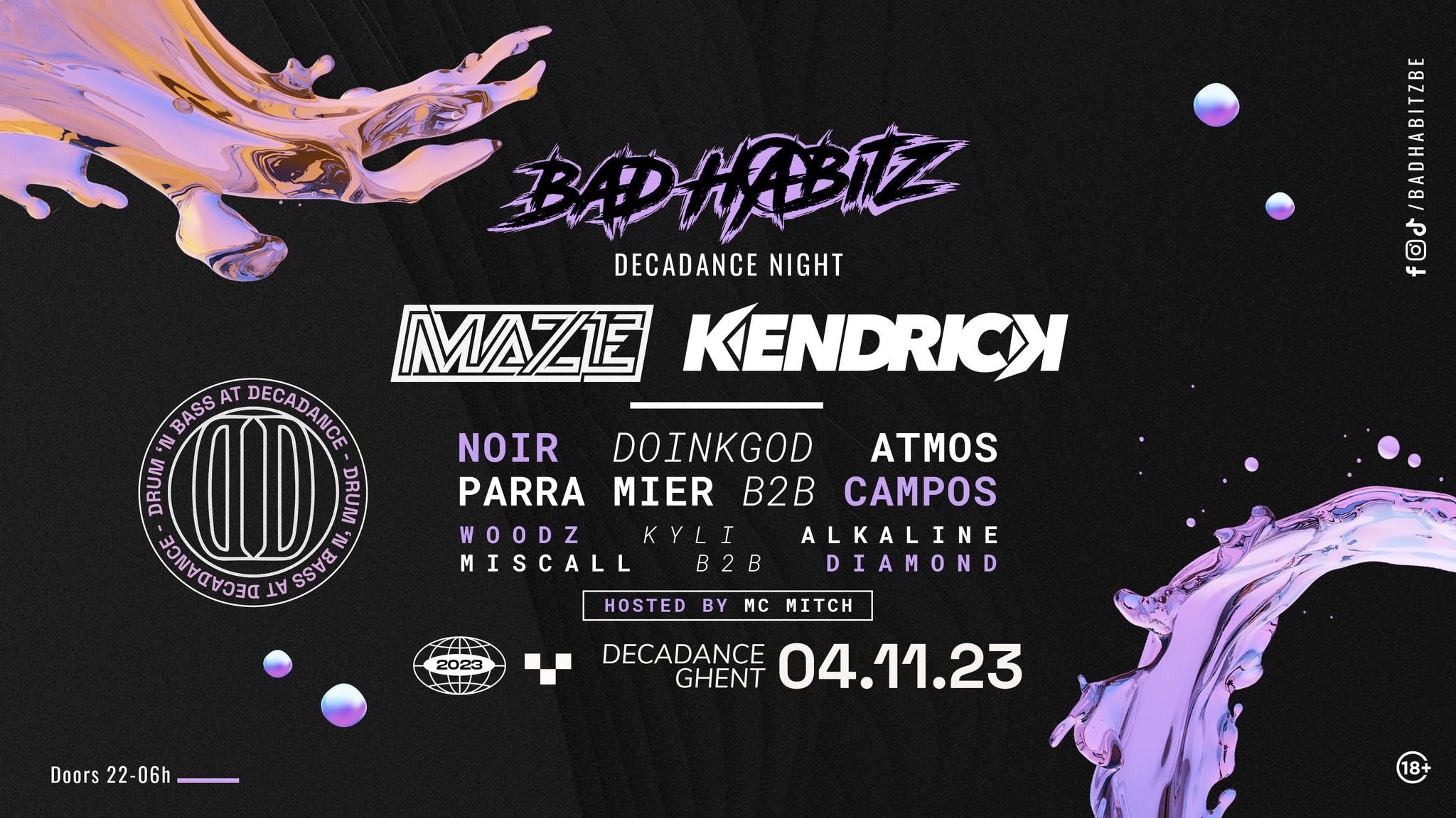 Bad Habitz Decadence Night