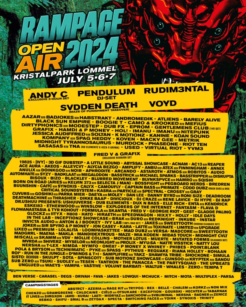 Rampage Open Air 2024 programmation