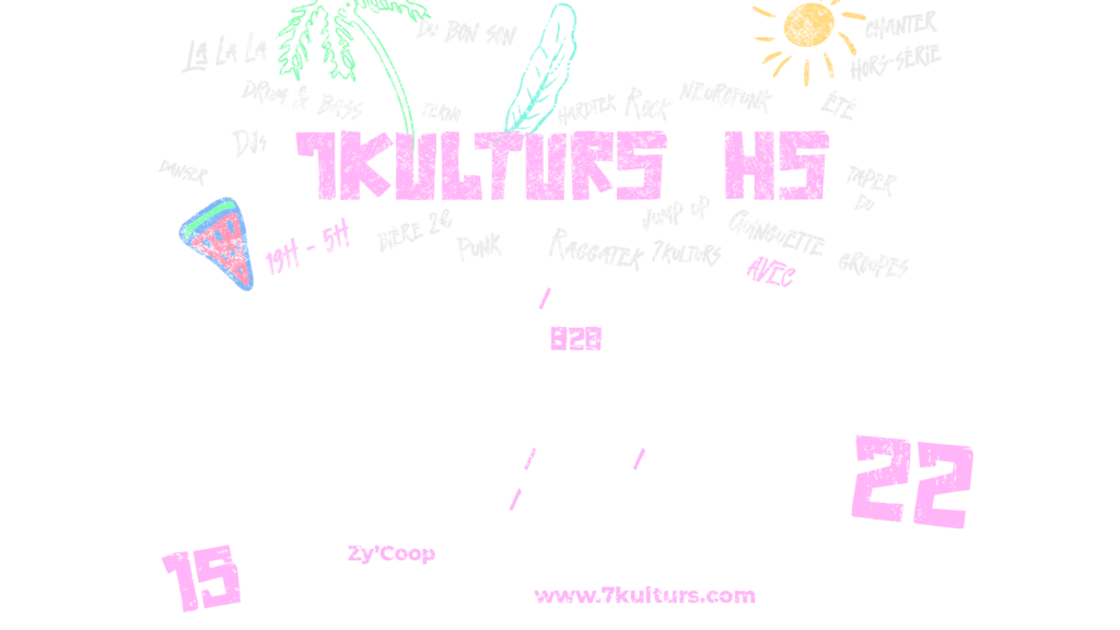 Bannière billetterie 7kulturs Hors-Série avec artistes