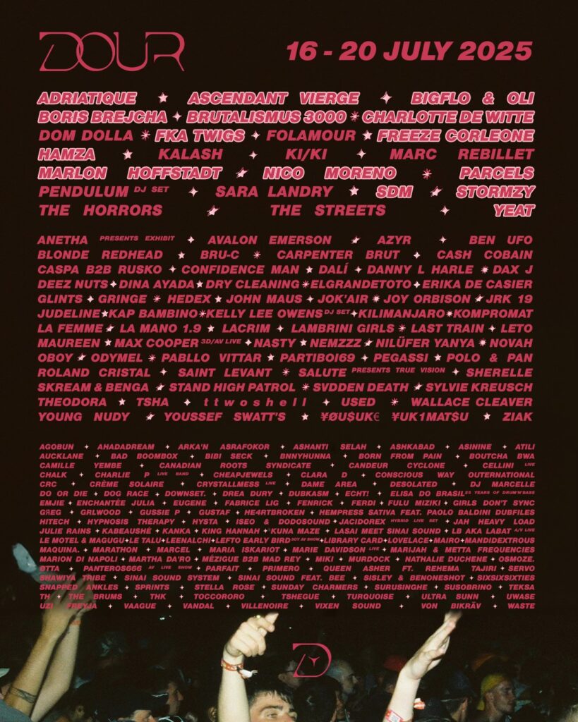 Programmation Dour Festival 2025