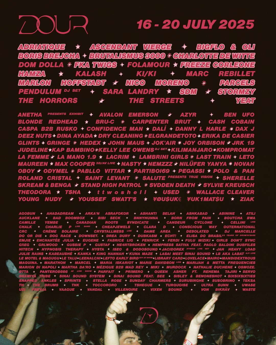 Programmation Dour Festival 2025