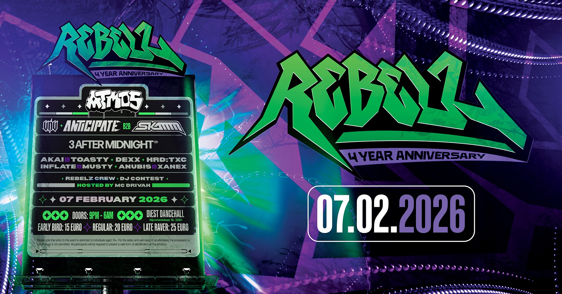 Rebelz 4 year anniversary