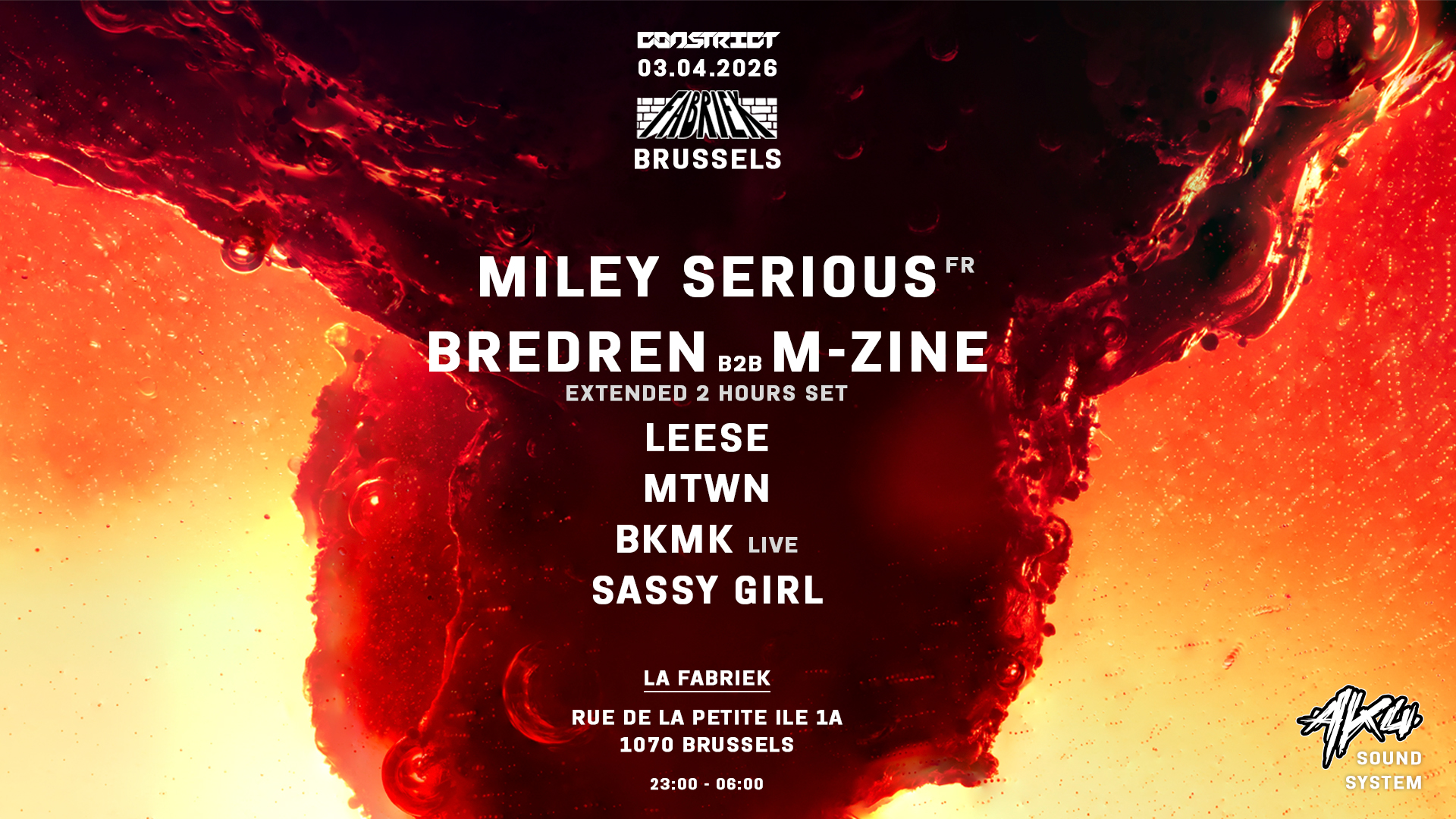 Constrict w/ Miley Serious, Bredren, M-zine and more