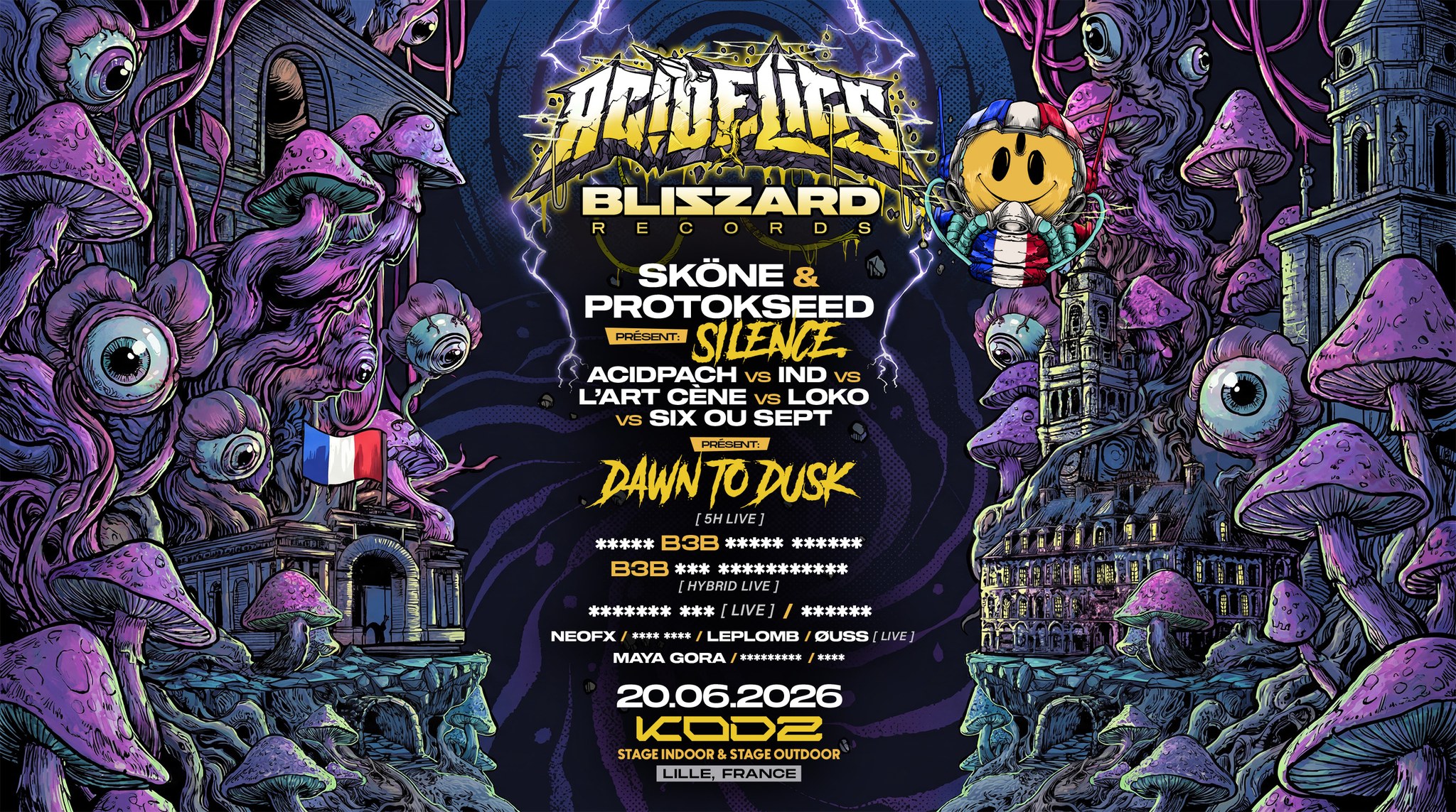 Kodz Open Air x Acidelics x Blizzard