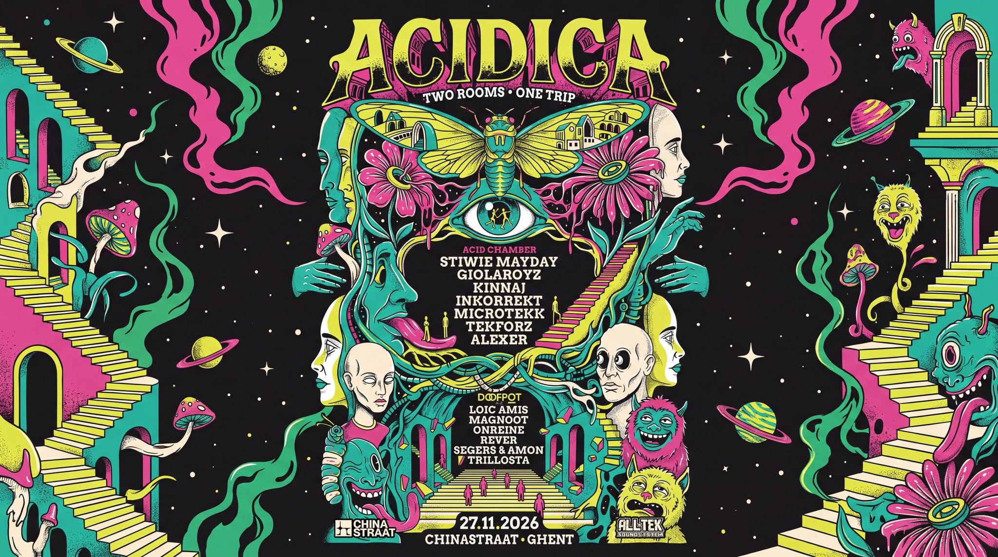 Acidica Two Rooms One Trip